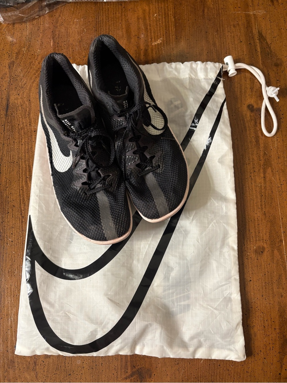 Nike Zoom Rival Spike Track  Women's Black Mesh Athletic Shoes Pre ❤️